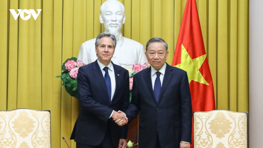 Senior leaders hold receptions for US Secretary of State Antony Blinken